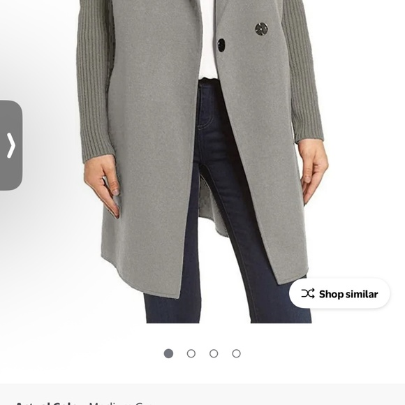 Kenneth Cole NewYork Women’s wool blend jacketwith Knit sleeve size M - Picture 3 of 6